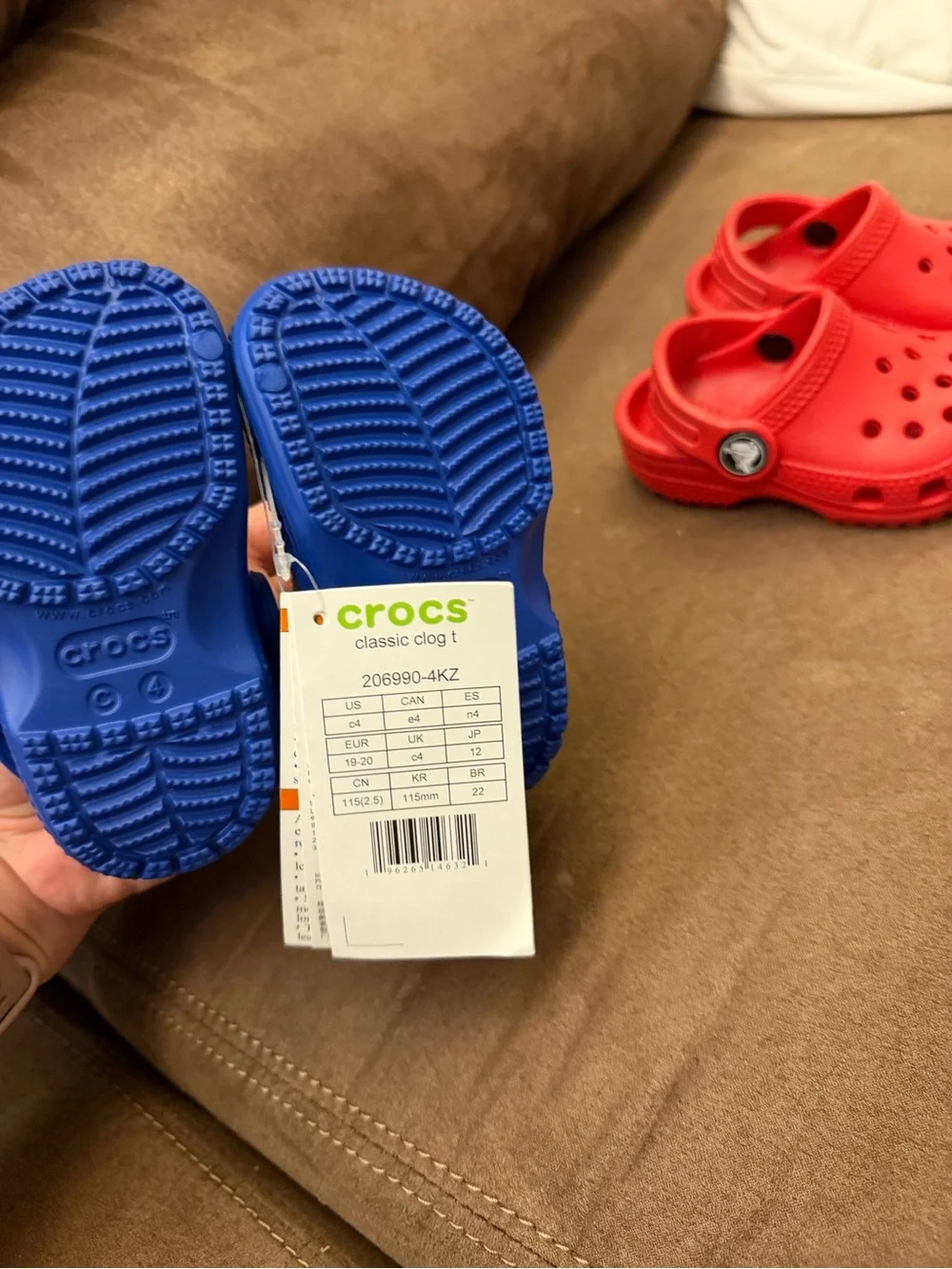 Set of 4 Toddler Crocs size C4